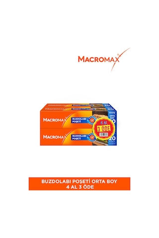 Buzdolabı Poşeti 4 Al 3 Öde Gıda Saklama Poşeti Fırsat Paketi
