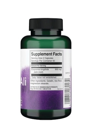 Swanson Tongkat Ali 400 Mg 120 Capsules