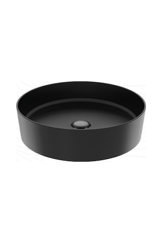 Creavit Loop Yuvarlak Masa Üstü Çanak Lavabo Ø45 Cm Extra Kömür Karası Lp