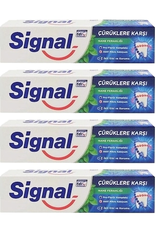 Signal Nane Ferahlığı Çürüklere Karşı Koruma Diş Macunu 4 x 50 ML
