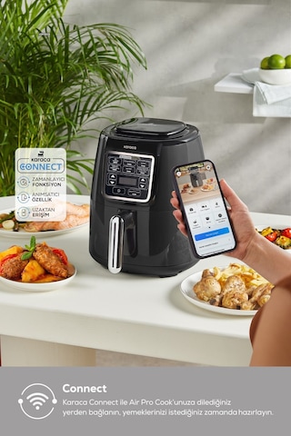 Karaca Connect Air Pro Cook Xl 2 In 1 Uzaktan Erişimli 4 Kişilik Airfryer