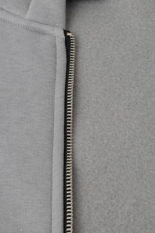 Mysport My Sport 5018 Erkek Yumuşacık Kapüşonlu Organik Pamuk Kanguru Cepli Açık Gri Sweatshirt Açık Gri