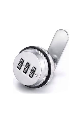 Upway Paslanmaz Çinko Alaşım Anahtarsız Şifreli Mobilya Dolap Çekmece Kilidi Gümüş