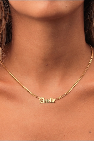 14 Ayar Altın Gurmet Zincir İsim Kolye