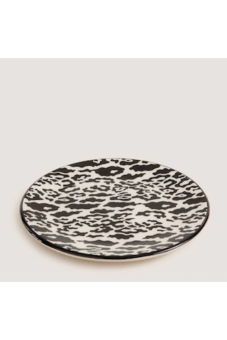 Sisam Stripe Pasta Tabağı 19 Cm Standart Siyah