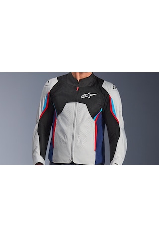 Alpinestars Ast V3 Air Yazlık Motosiklet Mont Gri-mavi-siyah