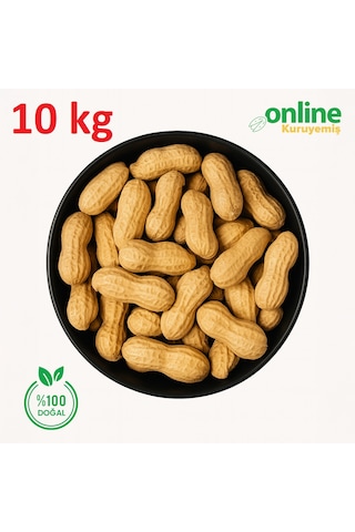 Online Kuruyemiş Sade Kavrulmuş Kabuklu Yer Fıstığı 10 KG