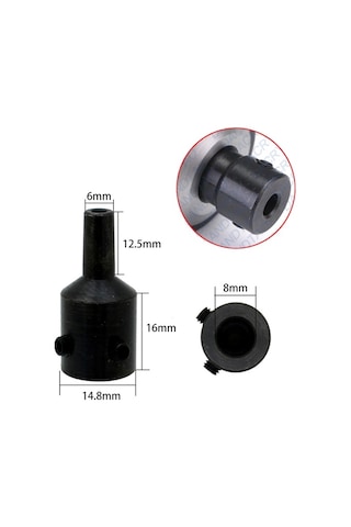 Motor için Küçük Anahtarlı Metal 6 MM Mandren 4 MM-8 MM Kaplinli Set