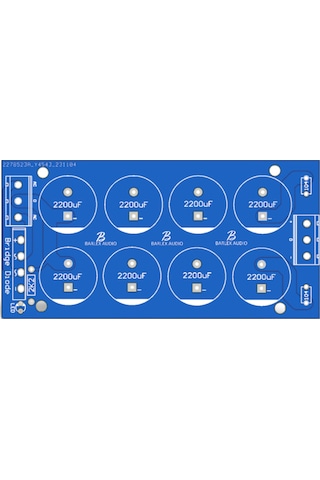 Simetrik Güç Kaynağı Baskı Devre Kartı Power Supply Devresi