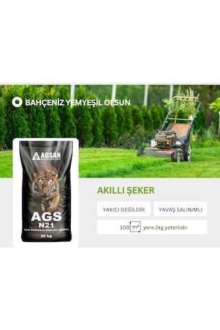 Çim Gübresi - Akıllı Şeker N21 Azot İnhibitörlü Gübre Dmpp 25 Kg 1 kg