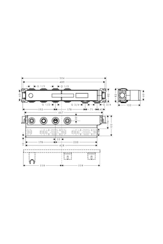 Hansgrohe Rainselect İç Set 2 Çıkış İçin Krom