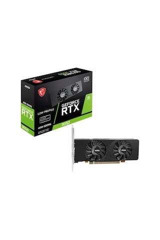 Msı Vga Geforce Rtx 3050 Lp E 6g Oc Rtx3050 6gb Gddr6 96b Dx12 Pcıe 4.0 X8 1xdp 2xhdmı Ekran Kartı