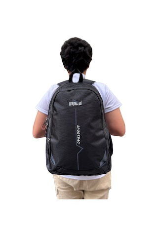 Relaxion Su Geçirmez Kumaş Geniş İç Hacimli Okul Seyahat Sırt Çantası 800 Beyaz