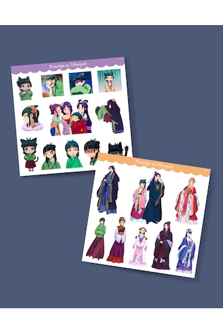 Eczacının Günlüğü Maomao - Kusuriya No Hitorigoto 2li Sticker Set-parlak Kağıt