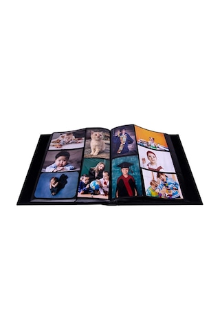 10x15cm 500'lük Siyah Deri Fotoğraf Albümü Büyük Boy