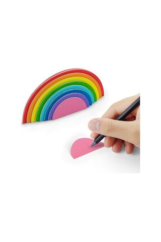 Mustard Rainbow Sticky Notes Not Kağıdı
