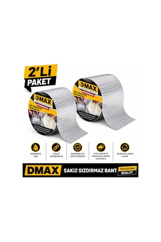 Dmax Sızdırmazlık Sakız Bant 96 Mm X 2 Metre Güçlü Yapışkanlı Su Yalıtım Ve Tamir Bandı