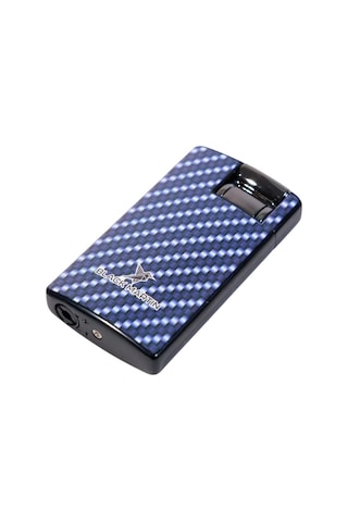 Black Martin Tek Torch Pürmüz Karbon Desenli Mavi Puro Çakmağı - Tr9283