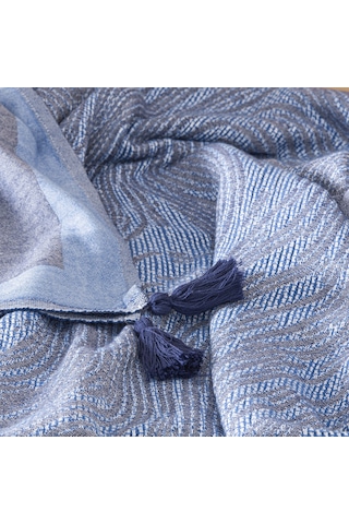 Taç Butik Bodrum Throw Mavi 000000001500222203 Mavi