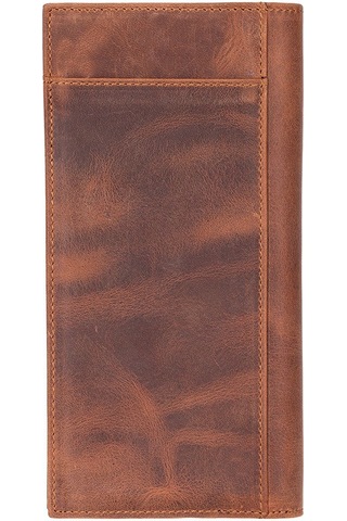 Bloomtenuta Urban Moccasin Hakiki Deri Cüzdan & Telefon Çantası Kahverengi