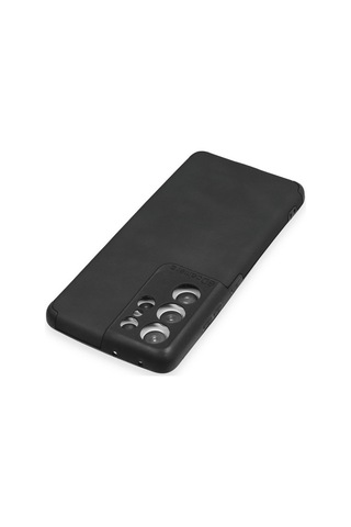 Galaxy S21 Ultra Kılıf Loop Deri Silikon - Siyah Renk