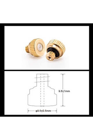 Lemestar Yaz Serinliği İçin 21 Parça Pirinç Sis Nozulu Ve T Bağlantılı Sulama Sistemi