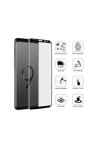 Xiaomi Mi Note 10 3D Short Curve Nano Ekran Koruyucu Siyah