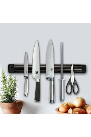 Mıknatıslı Bıçak Askısı Bıçak Tutucu Bıçak Askısı Duvara Monte 33 Cm
