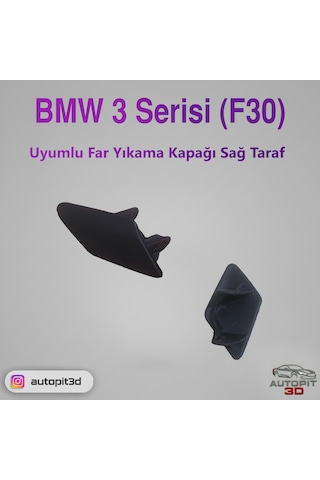 Bmw 3 Serisi F30 2012-2014 Uyumlu Sağ Far Yıkama Kapağı