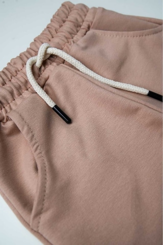 Heyadventure Erkek / Kız Çocuk Cepli Jogger Eşofman Altı Paçası Lastikli Bej Bej