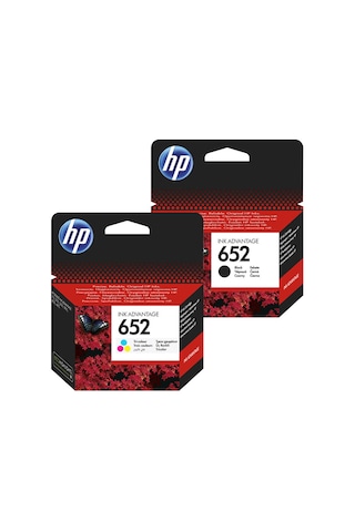 Hp 652 Renkli Hp 652 Siyah İkili Paket
