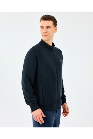 Skechers M Full Zip Regular Turttle Neck Jacket Erkek Siyah Sweatshirt S2510028-3817 Siyah
