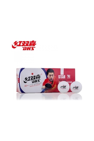 Dhs Tek Yıldız Plastik Masa Tenisi Topu 10'lu