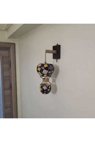 Dekoratif Led Işıklı Su Kabağı Duvar Aplik Lamba (445473079)