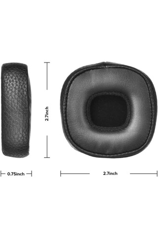Mrstoys Marshall Major 3 Ve 4 İle Uyumlu Kulaklık Pedi Yastığı Kulaklık Süngeri Minder Kapak Sünger Earpad Siyah