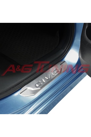 Honda Civic Fc5 Krom Kapı Eşiği 4 Prç. 2016 ve Üzeri P.Çelik N11.6444