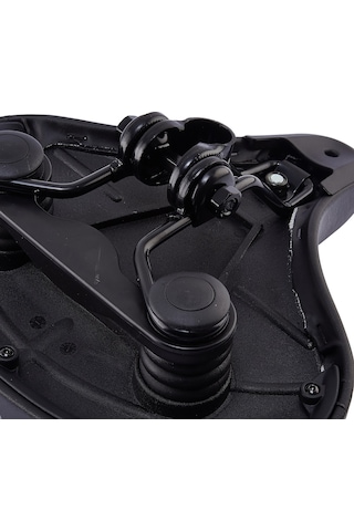 Bisiklet Sele Ultra Geniş E-Bıke&Bisiklet Uyumlu Elastomer Yaylı 27 x 24 CM Siyah