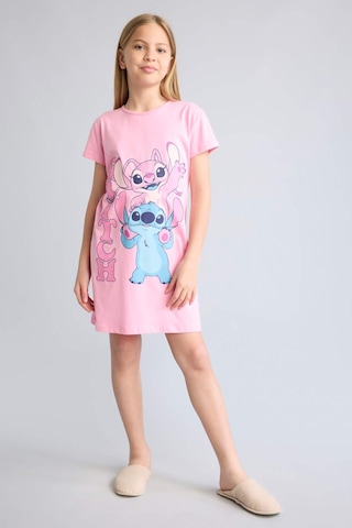 Defacto Dısney Lılo & Stıtch Kısa Kollu Pembe Elbise Kız Çocuk H5515a826smpn253 Pembe-pn253