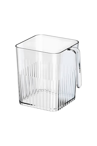 Shineyee Pet Materyal Cam Kapaklı Buzdolabı Yan Kapı Depolama Kutusu - Yiyecekleri Farklılaştırır, Taze Tutar, 12.5x13x10 Cm Şeffaf Şeffaf