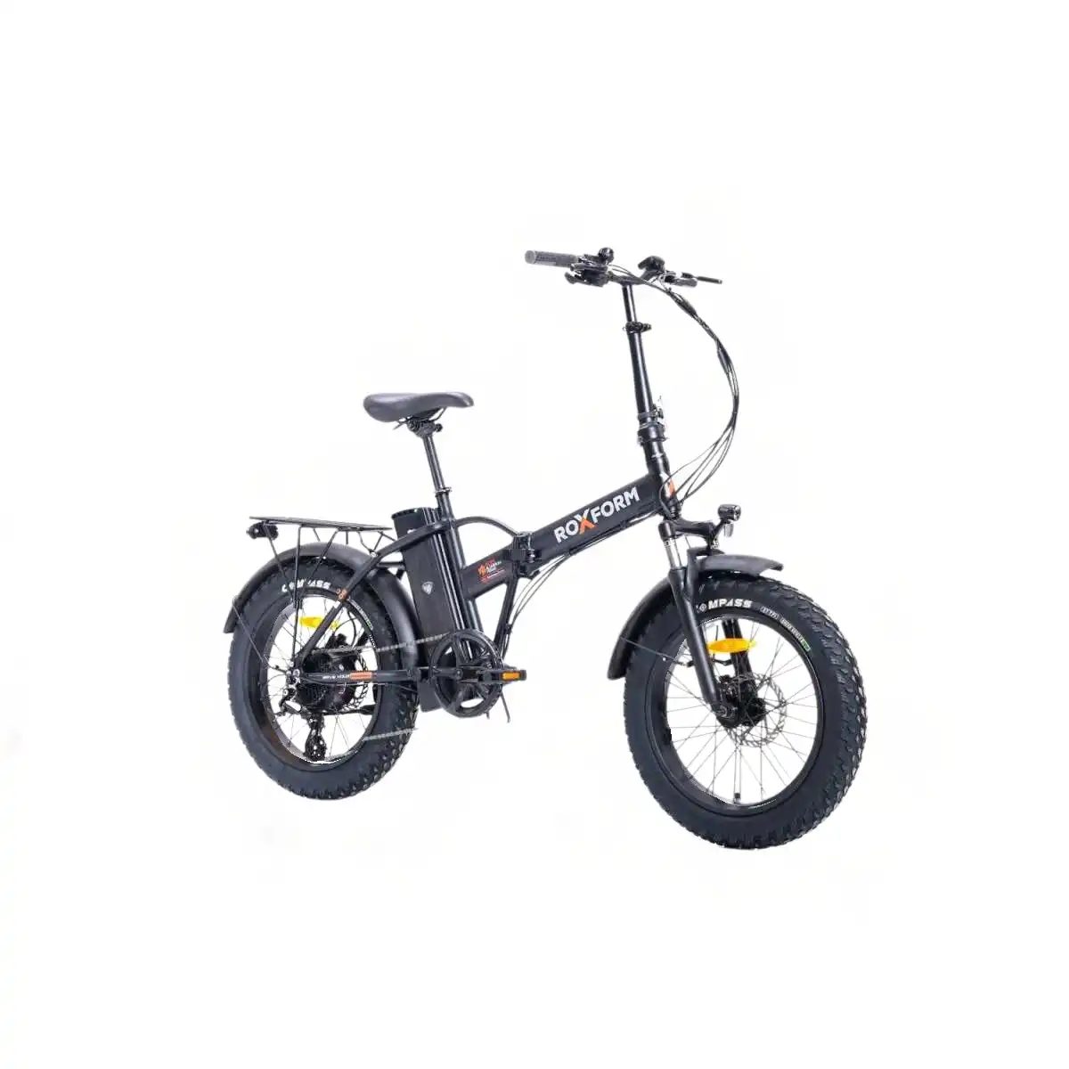 Roxform Sasha Elektrikli Şehir Bisikleti - 250w Motor, 20 İnç Jant, Led Aydınlatma, Siyah Siyah