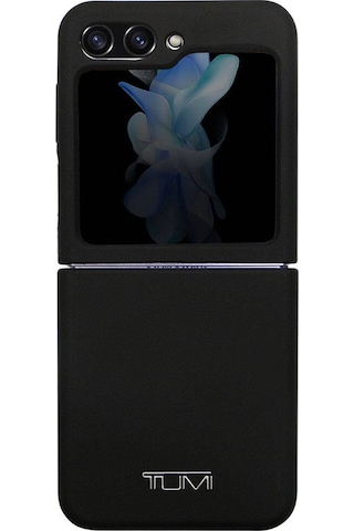 Galaxy Z Flip 5 Uyumlu Kılıf Tumı Liquid Silikon Metal Logo Dizayn Lisanslı Kapak Siyah