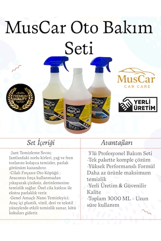 Muscar Oto Bakım Seti