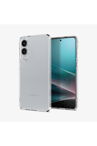 Spigen Galaxy S25 Edge İle Uyumlu Kılıf Liquid Crystal 4 Tarafı Tam Koruma Crystal Clear Şeffaf