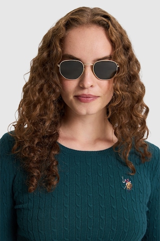 U.S. Polo Assn. Kadın Yeşil Basic Kazak 50331602 Vr060 Eden Green