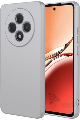 Oppo Reno 12F 5G Uyumlu Silikon Kılıf - Kamera Korumalı Esnek Pastel Renk Kapak - Gri