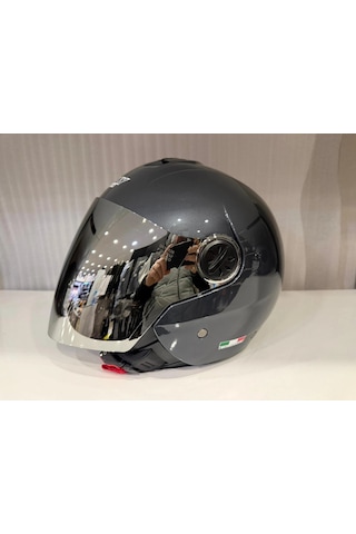 Kask Sway Sw 715 Hd Grey Aynalı Vizör