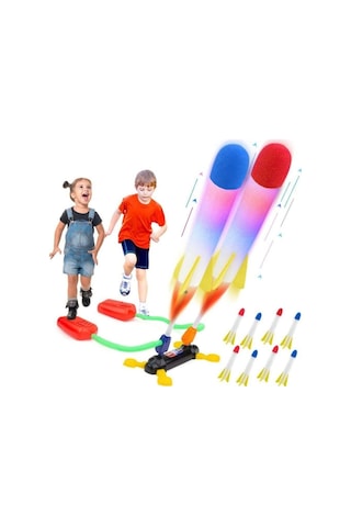 Air Rocket Duello Oyuncak Seti 2 Işıklı Roket 2 Işıksız Yedek  Rok