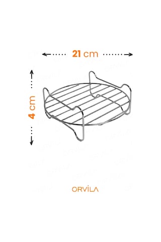 Orvila Airfryer Izgara Teli | Fritöz Metal Aksesuarı XXL