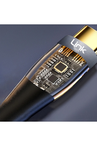 Linktech K670 Safe Type-c - Type-c 60w 1.3m Örgü Şarj Kablosu