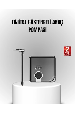 6000mah Bataryalı Type-c Şarjlı Mini Hava Kompresörü Led Işıklı